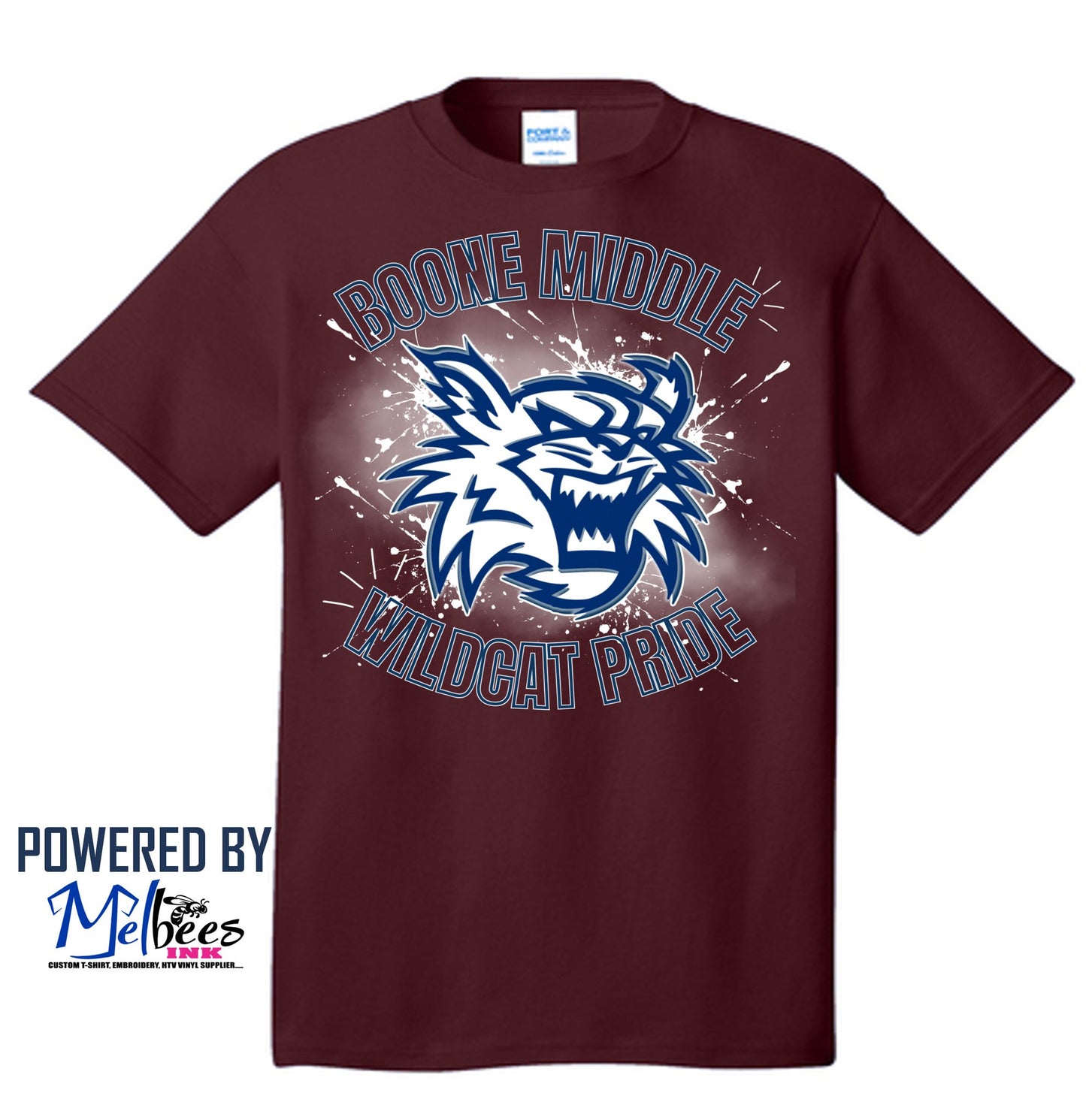Boone Middle School Cotton T-shirt '8th Grade' - Polk School Uniform