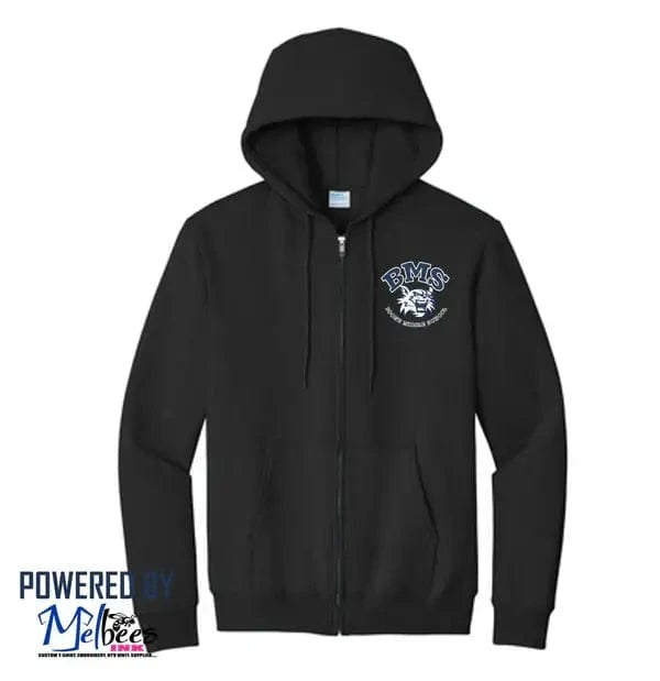 Boone Middle School's Cozy zip sweat - Polk School Uniform