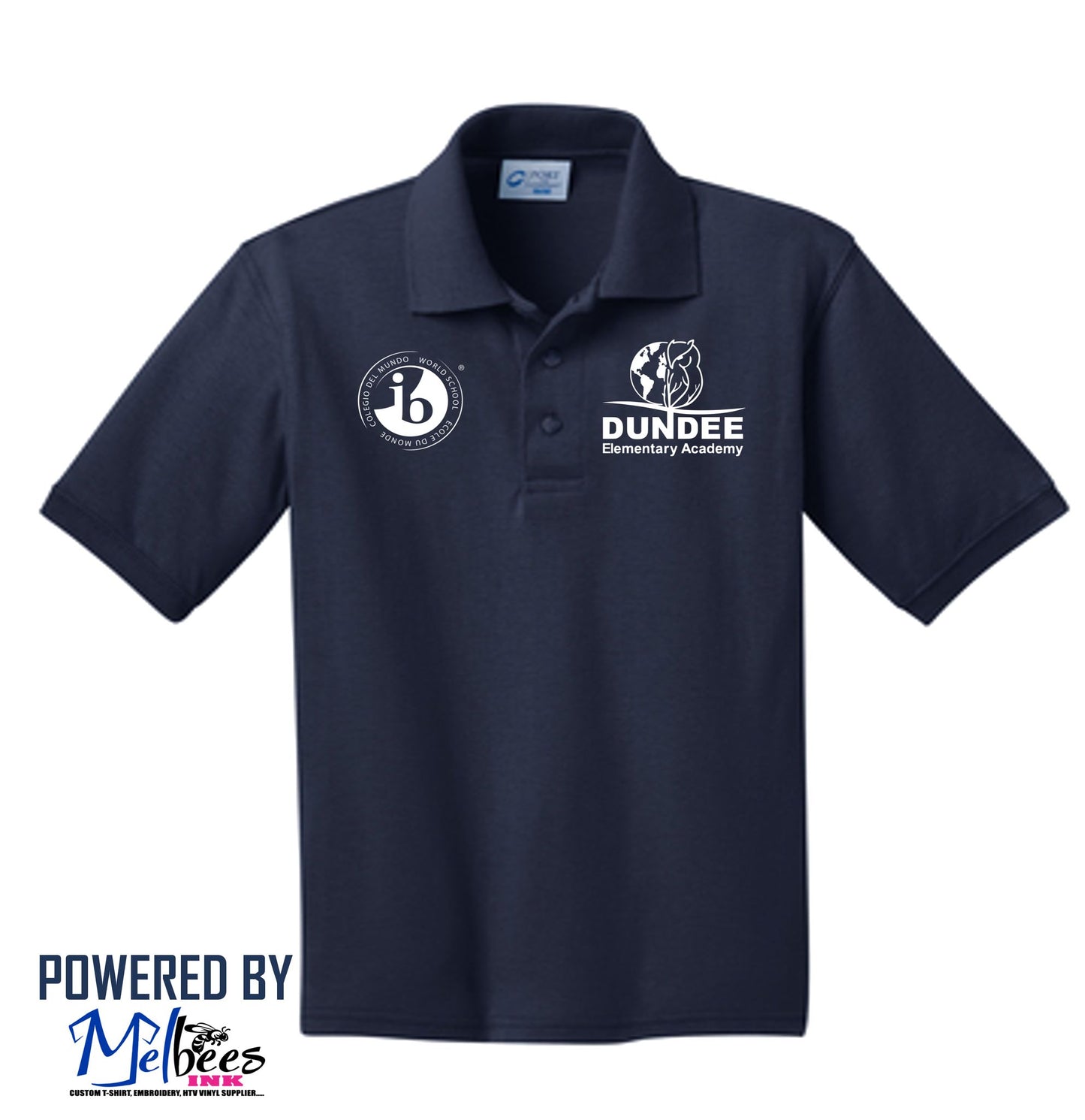 Dundee Elementary Academy Cotton polo (Embroidered) - Polk School Uniform