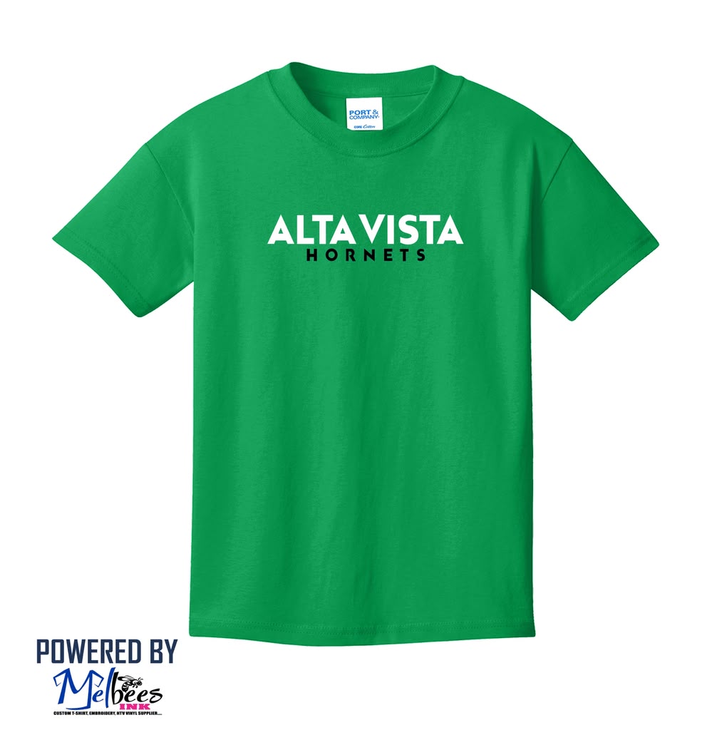 Alta Vista Hornets Cotton T-Shirt 6th to 8th Grade - Polk School Uniform