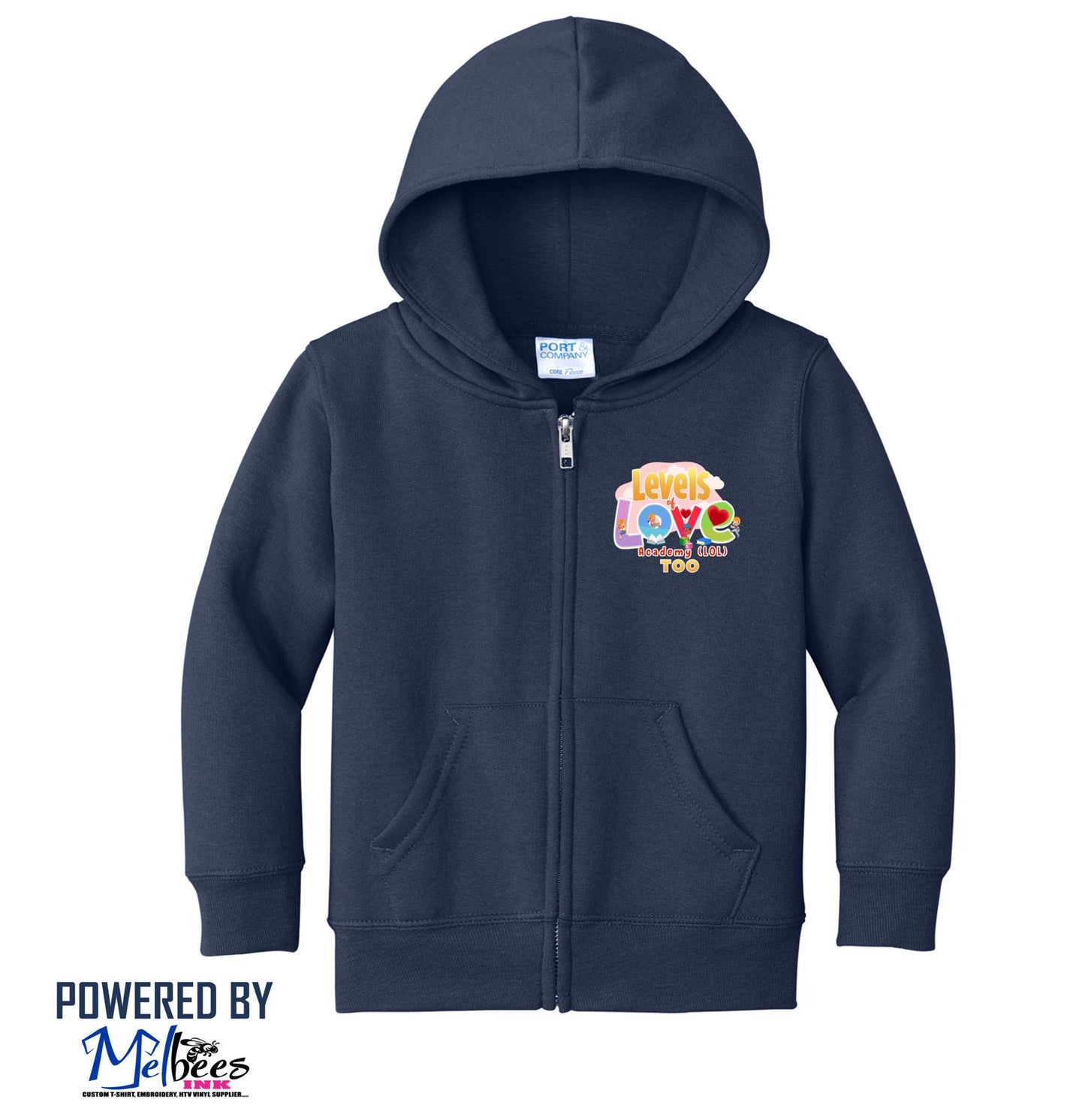 Levels of Love TOO Cozy zip up hoodie (Printed Logo)