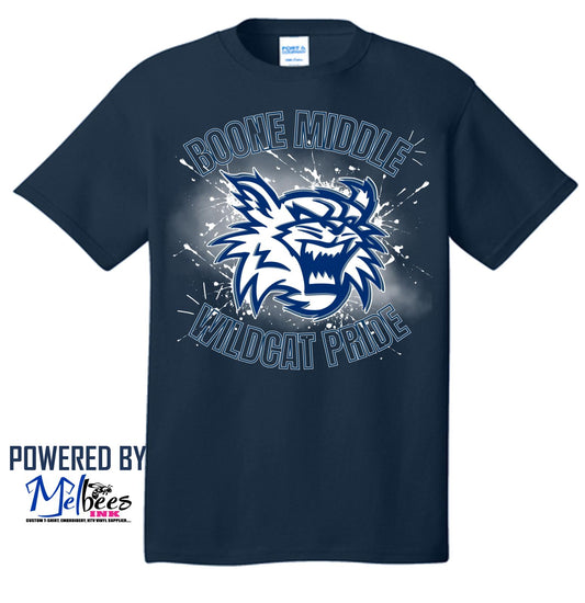 Boone Middle School Cotton T-shirt '6th Grade' - Polk School Uniform