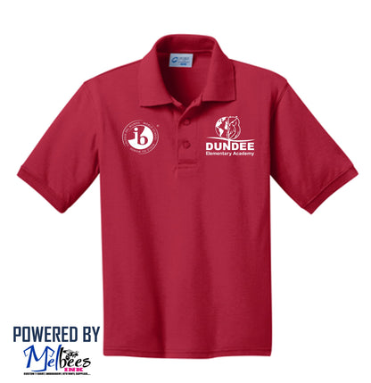 Dundee Elementary Academy Cotton polo (Embroidered) - Polk School Uniform
