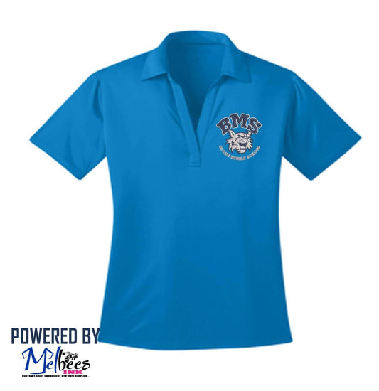 Boone  Middle  Women's Silk Touch™ Performance Polo (Blue Polos ) - Polk School Uniform