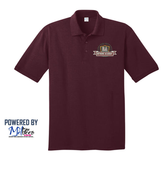 Bethune Academy Core Blend Jersey Knit Polo - Polk School Uniform