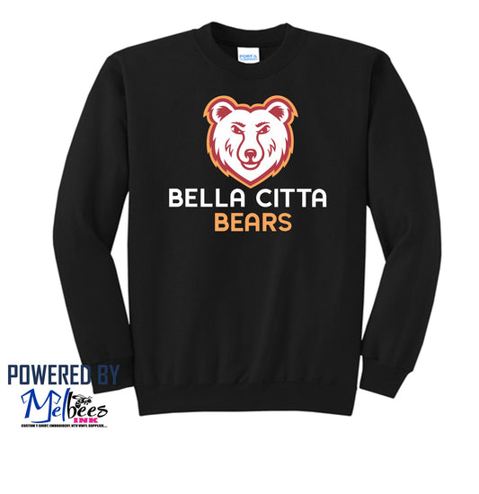 Bella Citta Bears Core Fleece Crewneck Sweatshirt'1st shirt - Polk School Uniform