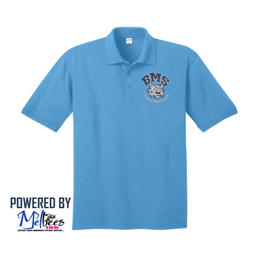 Boone Middle Core Blend Jersey Knit Polo ''Color Set-1'' - Polk School Uniform