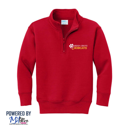 Garden Grove Elementary Core Fleece 1/4-Zip Pullover Sweatshirt - Polk School Uniform